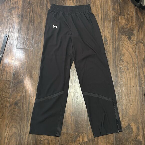 Under Armour Pregame Pant Women’s Small Loose Basketball 1258833 Black - Picture 1 of 8